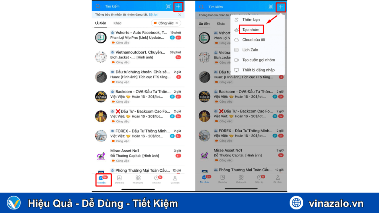 Tạo nhóm Zalo trên điện thoại chỉ với 2 phút