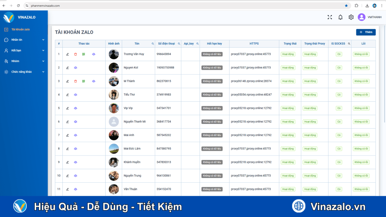 Phần Mềm Zalo Marketing