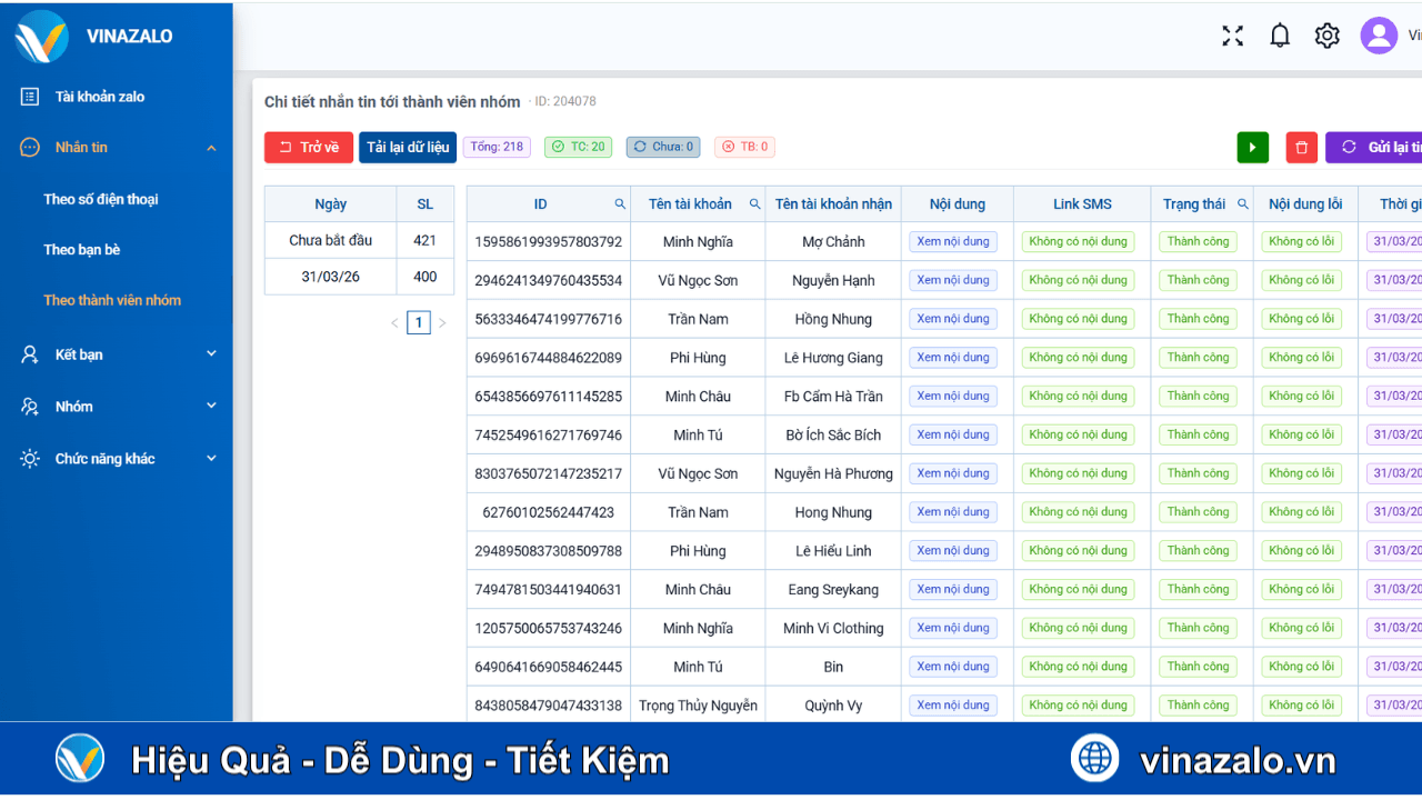 Tool spam tin nhắn trên Zalo hàng loạt Tool spam tin nhắn trên Zalo hàng loạt