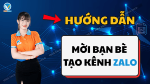 Mời bạn bè tạo kênh Zalo