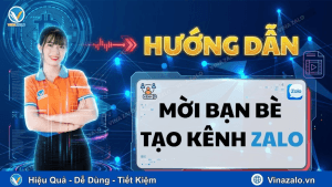 Mời bạn bè tạo kênh Zalo Video