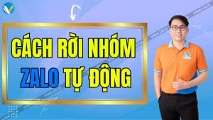 Cách rời nhóm Zalo tự động