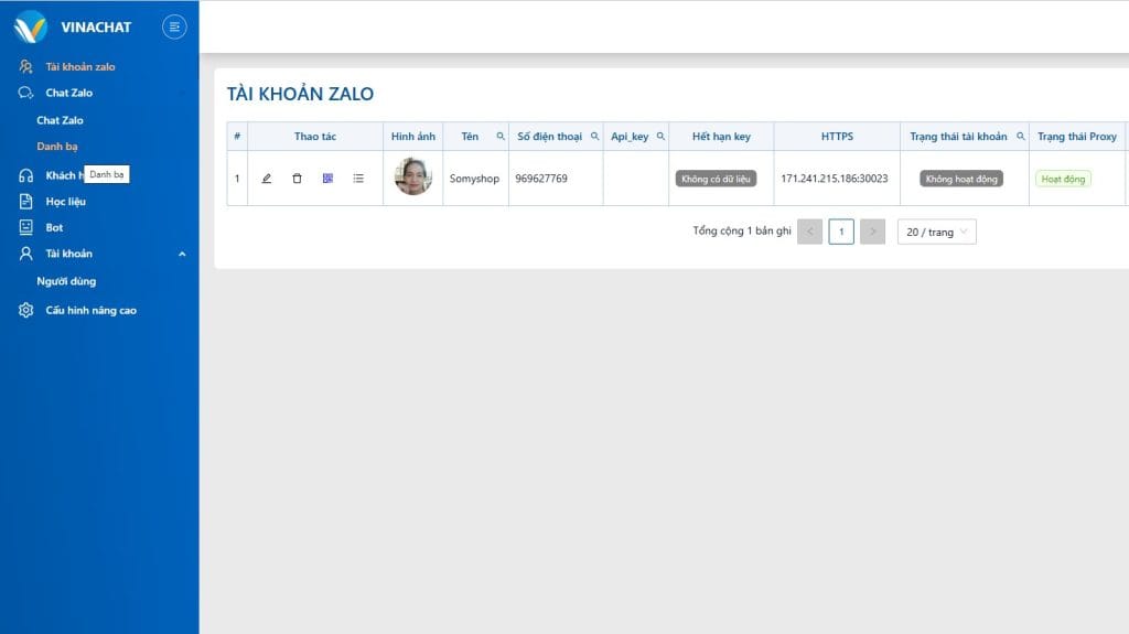 Phần mềm Vina Chat