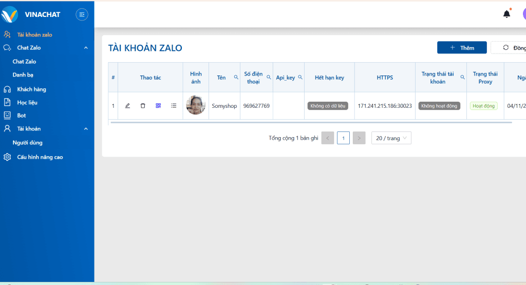 Phần mềm Vina Chat