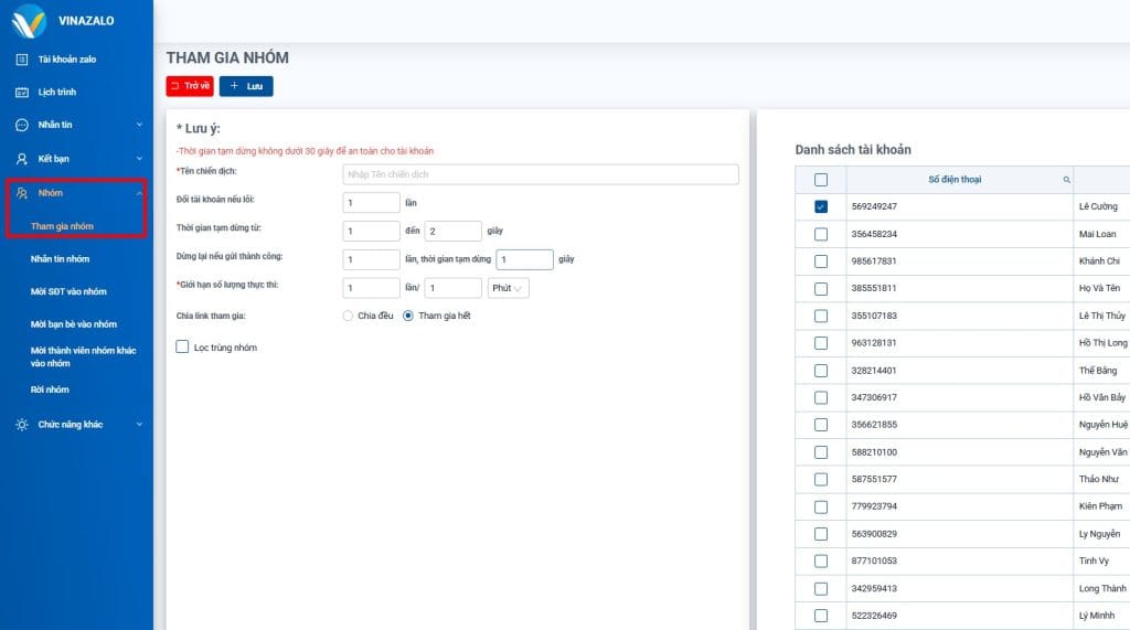 Phần mềm hỗ trợ tham gia nhiều nhóm ZaloPhần mềm hỗ trợ tham gia nhiều nhóm Zalo