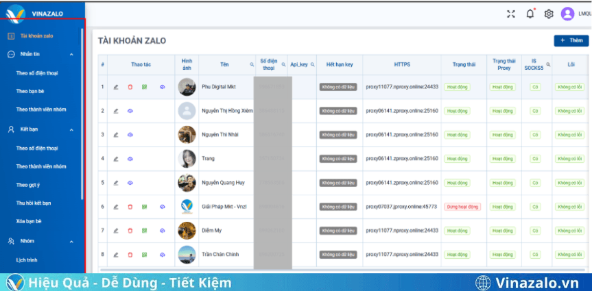 Phần mềm Marketing Zalo Phần mềm Marketing Zalo