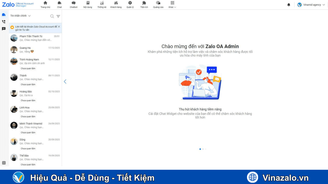 ZMarketing qua Zalo OA